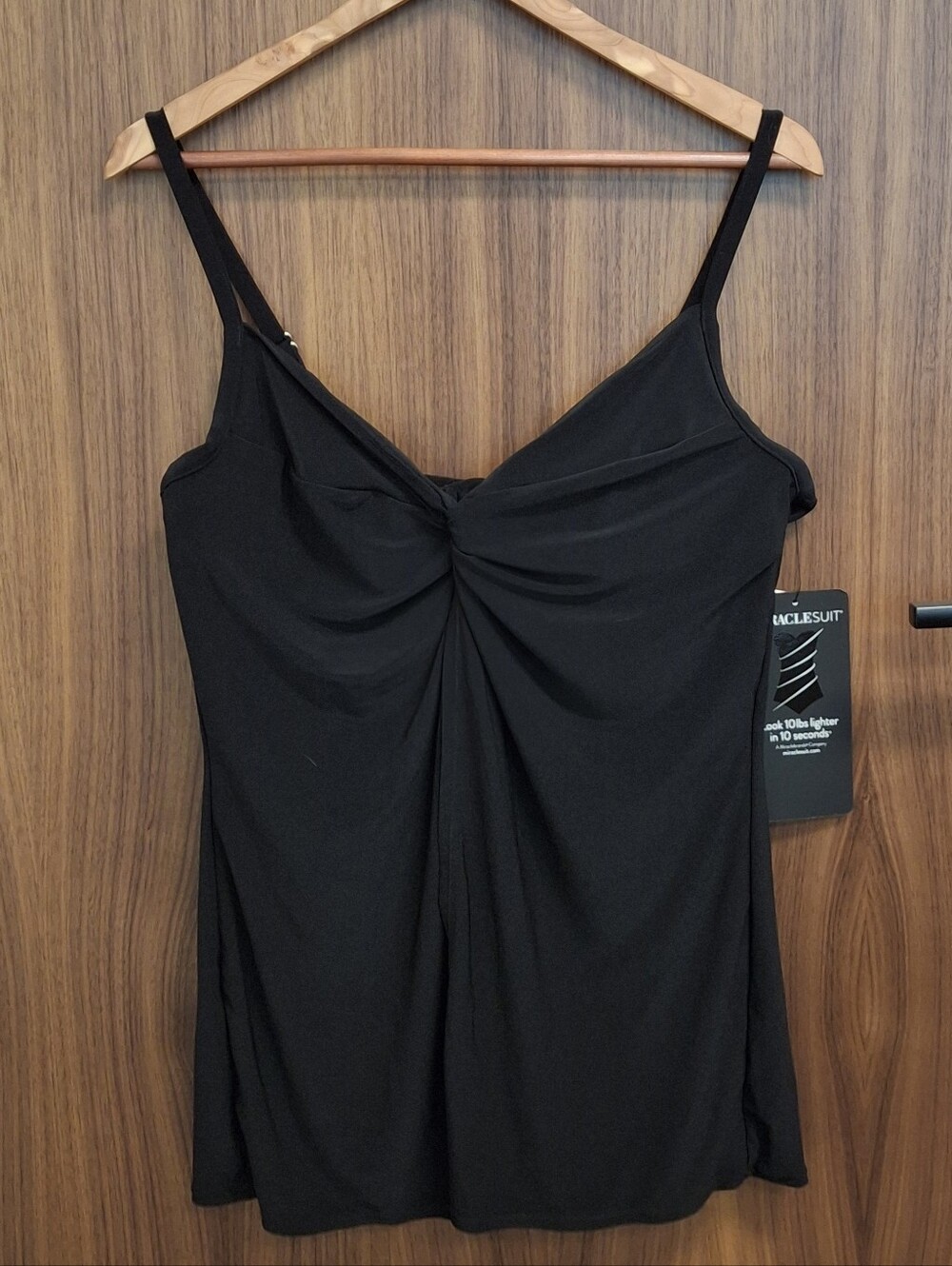 MIRACLESUIT NWT Plus Size Love Knot Core Tankini Swim Top Sz 16
